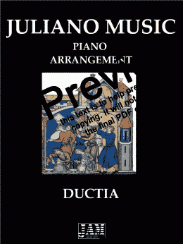 page one of DUCTIA (EASY PIANO ARRANGEMENT) - ANONYMOUS