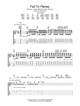 page one of Fall To Pieces (Guitar Tab)