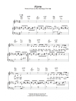 page one of Alone (Piano, Vocal & Guitar Chords)