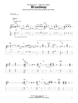 page one of Broadway (Guitar Tab)