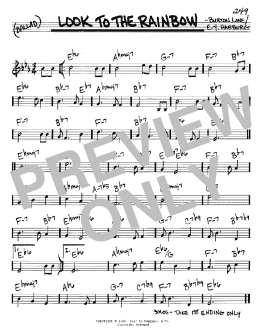 page one of Look To The Rainbow (Real Book – Melody & Chords – C Instruments)