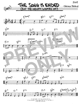 page one of The Song Is Ended (But The Melody Lingers On) (Real Book – Melody & Chords – C Instruments)