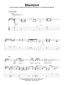 page one of Blackbird (Guitar Tab (Single Guitar))