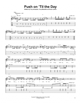 page one of Push On 'Til The Day (Guitar Tab)