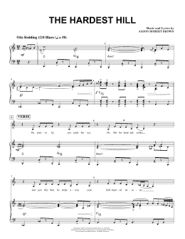 page one of The Hardest Hill (Piano & Vocal)