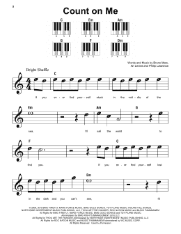 page one of Count On Me (Super Easy Piano)