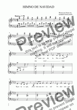 page one of HIMNO DE NAVIDAD