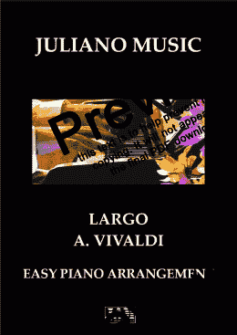 page one of LARGO FROM "WINTER" (EASY PIANO - C VERSION) - A. VIVALDI