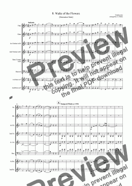 page one of Nutcracker Suite - 8. Waltz of the flowers (ME)