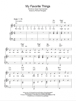 page one of My Favorite Things (Piano, Vocal & Guitar Chords)