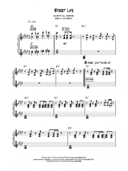 page one of Street Life (Piano Chords/Lyrics)