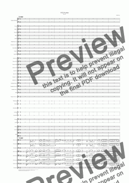 page one of <b>1812 Overture</b> for Large Orchestra with <strong>CANNON</strong>