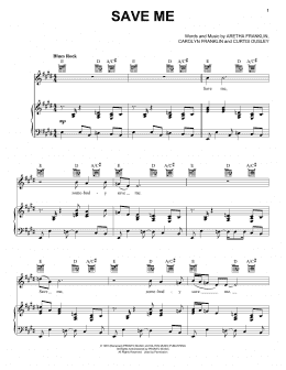 page one of Save Me (Piano, Vocal & Guitar Chords (Right-Hand Melody))