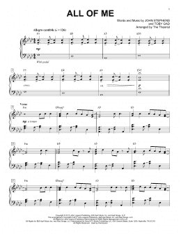 page one of All Of Me (Piano Solo)