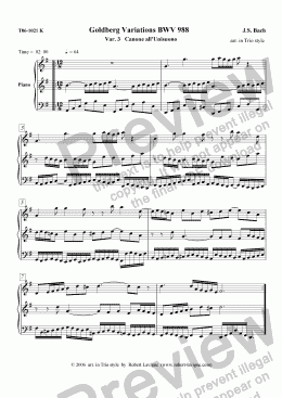 page one of BWV 988 Goldberg Variations (3_Canons-Trio)