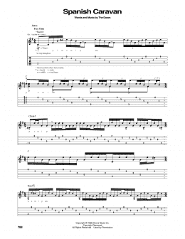 page one of Spanish Caravan (Guitar Tab)