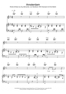 page one of Amsterdam (Violin Solo)