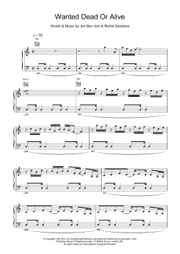 page one of Wanted Dead Or Alive (Violin Solo)