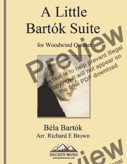 page one of A Little Bartok Suite