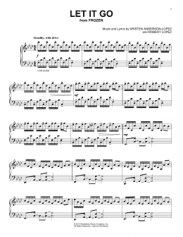 page one of Let It Go (from Frozen) (Piano Solo)