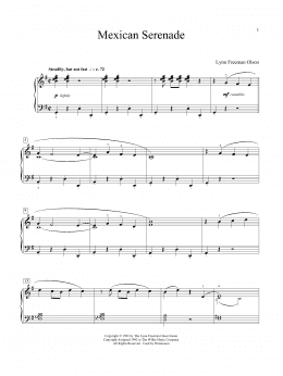 page one of Mexican Serenade (Educational Piano)