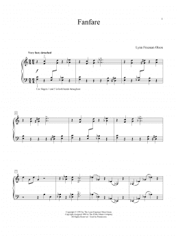 page one of Fanfare (Educational Piano)