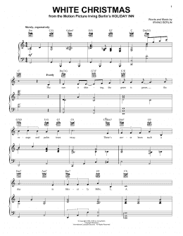 page one of White Christmas (Vocal Pro + Piano/Guitar)