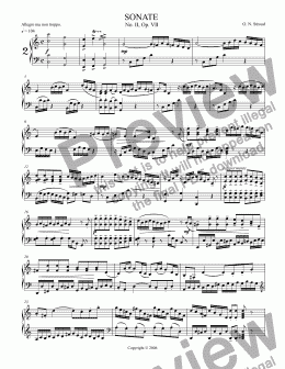page one of Sonata No. 2 in C Major, Op. 7, 1st Movement: Allegro ma non troppo.
