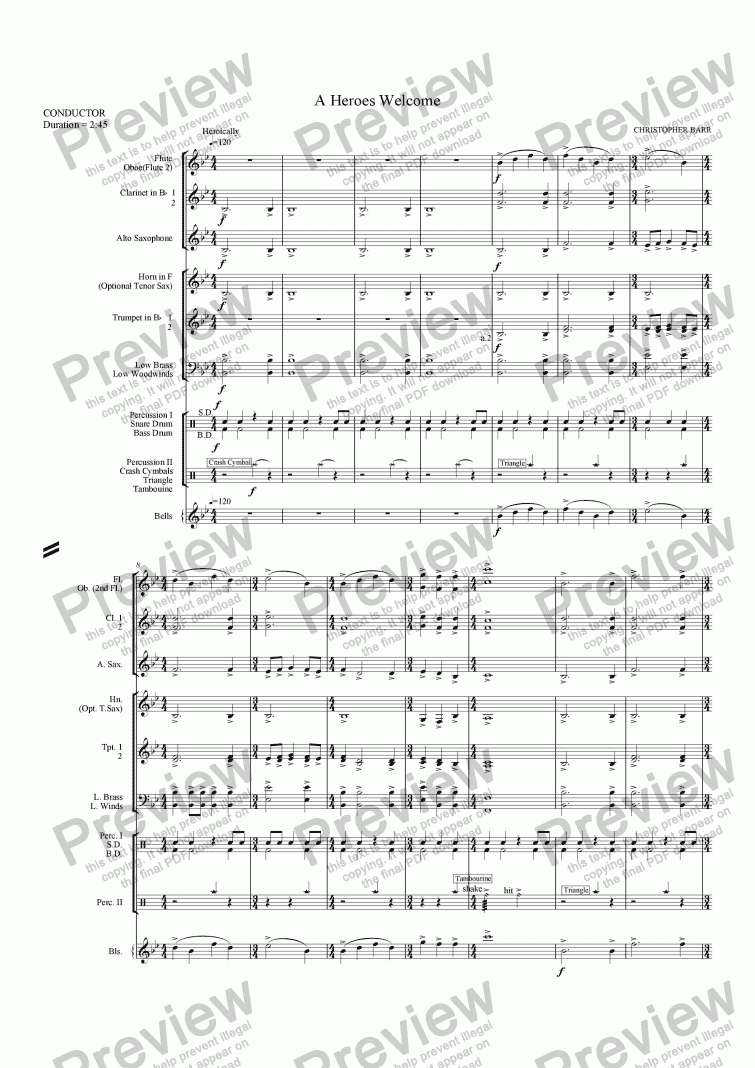 A Heroes Welcome - Download Sheet Music PDF file