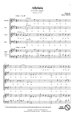 page one of Alleluia (SATB Choir)