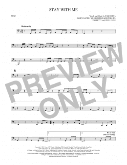 page one of Stay With Me (Tuba Solo)