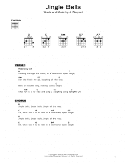 page one of Jingle Bells (Really Easy Guitar)