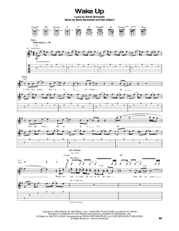 page one of Wake Up (Guitar Tab)