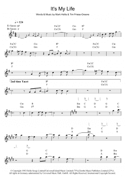 page one of It's My Life (Alto Sax Solo)