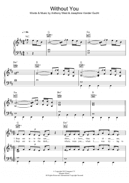 page one of Without You (Piano, Vocal & Guitar Chords)