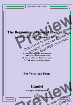 page one of Handel-Messiah,HWV 56,Part II,Scene 5,for Voice&Piano 