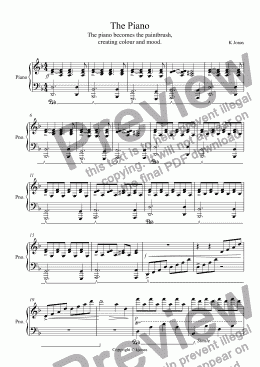 page one of The Piano