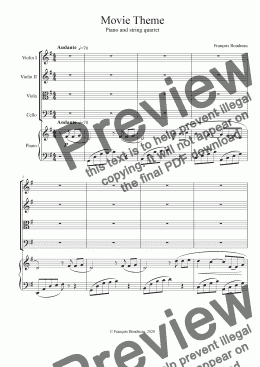 page one of Movie Theme