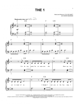 page one of the 1 (Easy Piano)