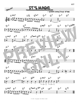 page one of It's Magic (Real Book – Melody & Chords)