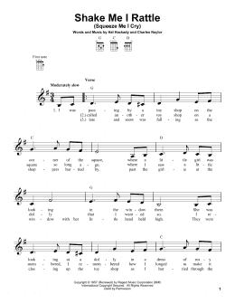 page one of Shake Me I Rattle (Squeeze Me I Cry) (Ukulele)