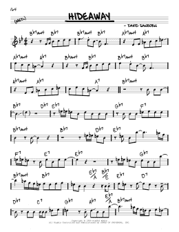 page one of Hideaway (Real Book – Melody & Chords)