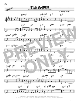 page one of The Gypsy (Real Book – Melody & Chords)