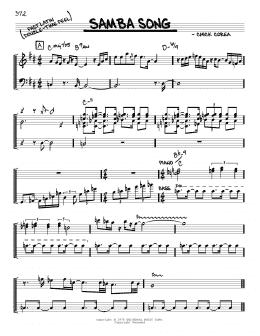 page one of Samba Song (Real Book – Melody & Chords)