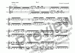 page one of Canon #1 from 12 Canons for 2 Violins