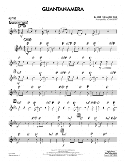 page one of Guantanamera (arr. John Berry) - Guitar (Jazz Ensemble)