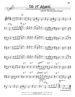 page one of Do It Again (Real Book – Melody & Chords)