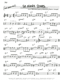 page one of So Many Stars (Real Book – Melody & Chords)