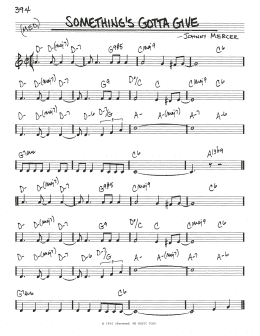 page one of Something's Gotta Give (Real Book – Melody & Chords)