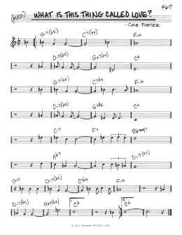 page one of What Is This Thing Called Love? (Real Book – Melody & Chords)